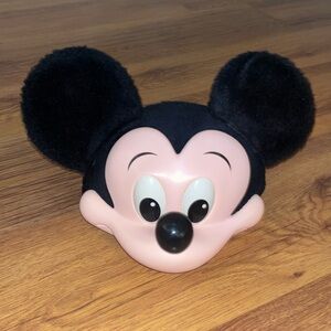 Vintage 3D Mickey Mouse Hat 1993 Disney Snapback Cap Ears Adult Hard Plastic